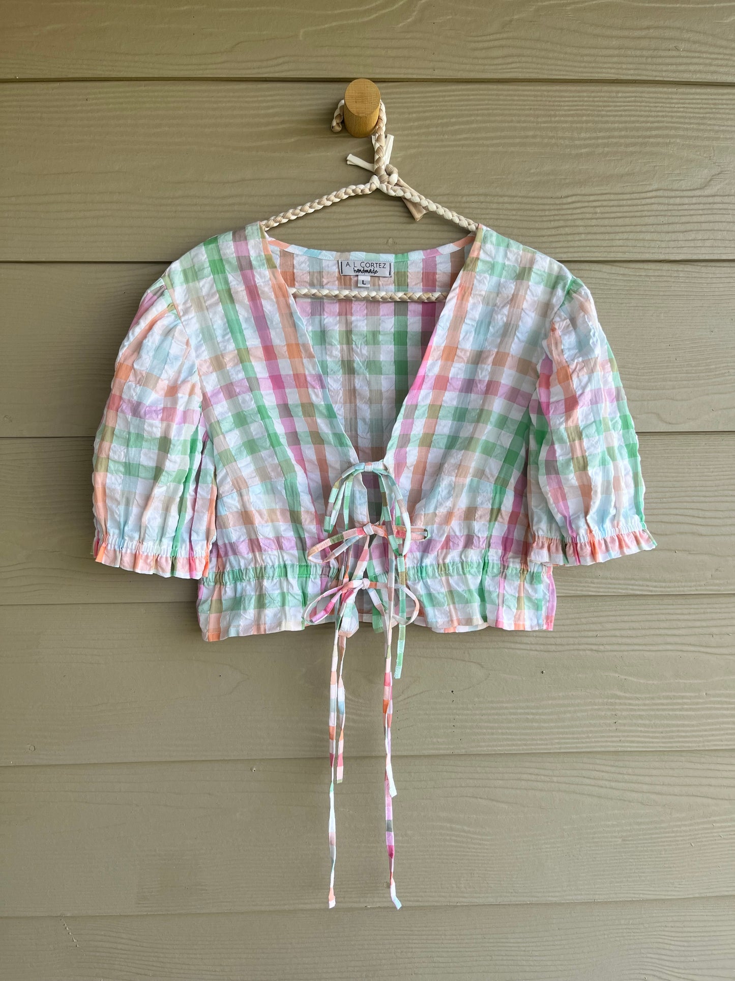 The Tania Tie-Front Blouse | L