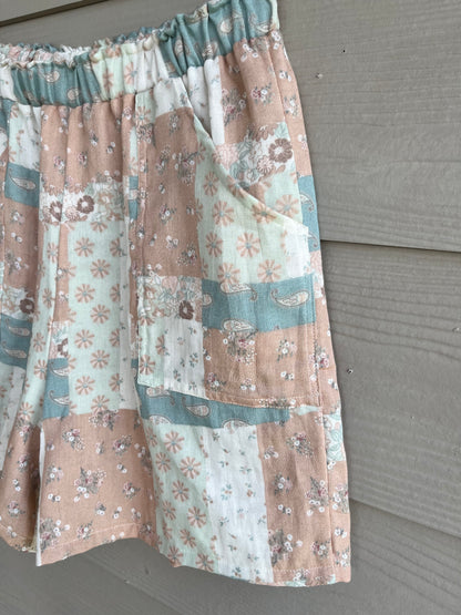 Womens’ Cotton Patchwork Shorts