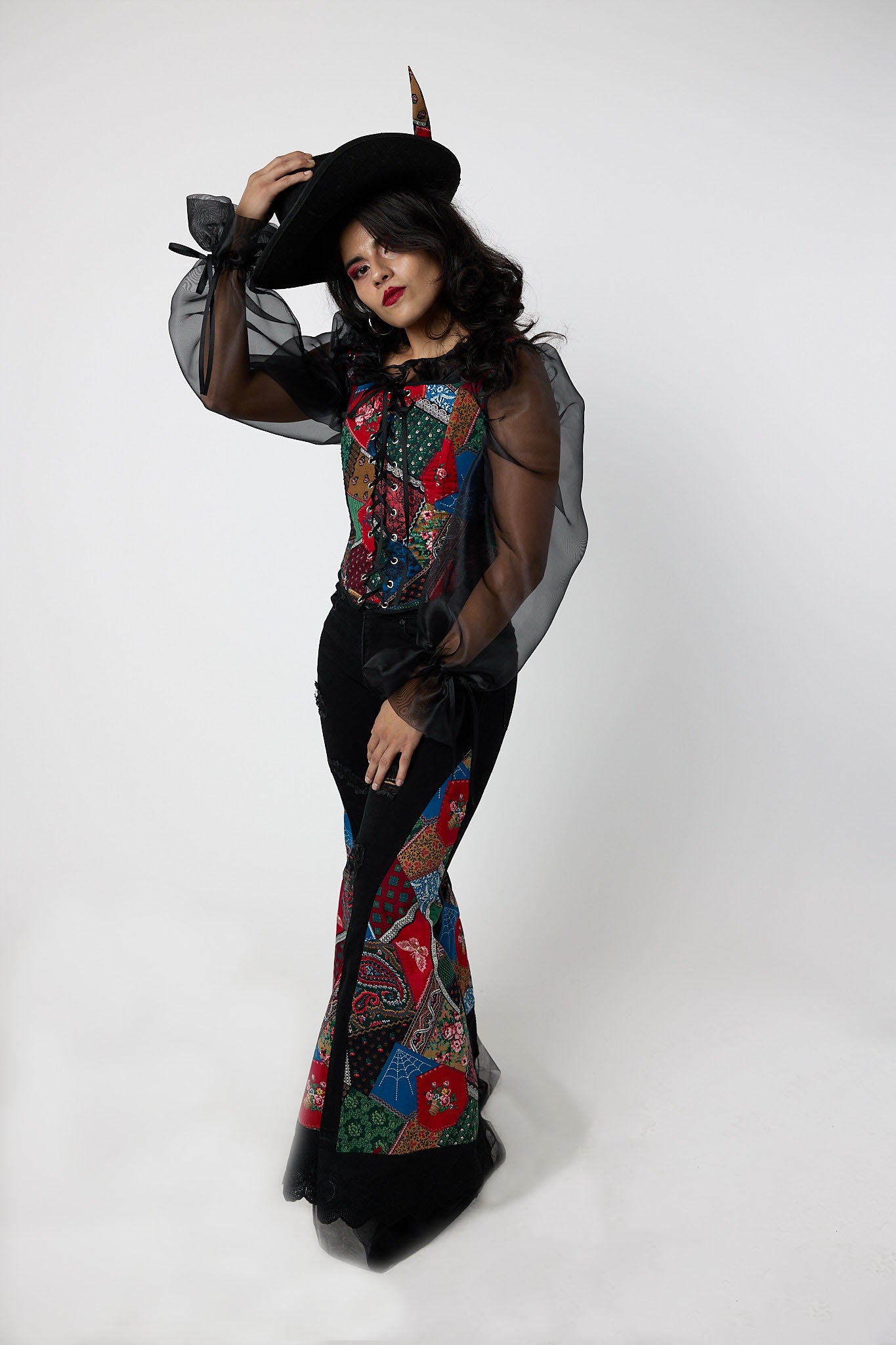 Jewel Stretch Bell Bottoms | S