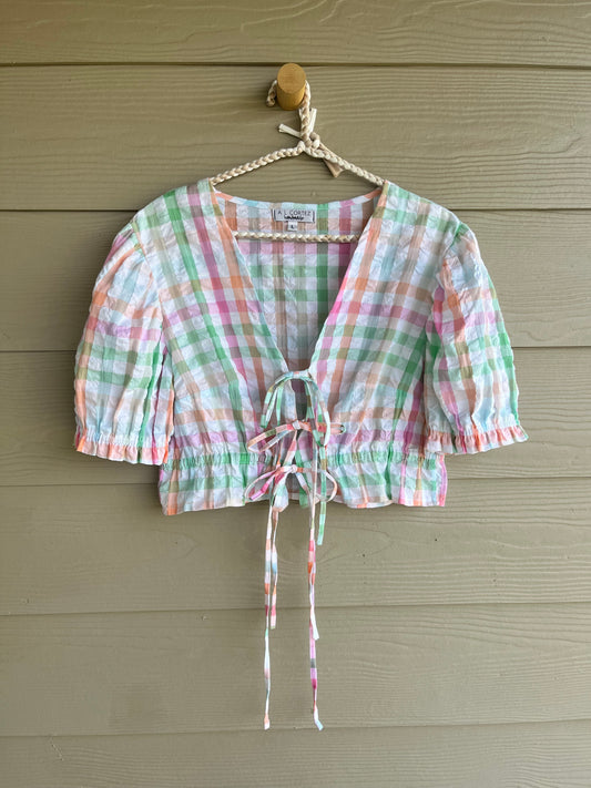 The Tania Tie-Front Blouse | L