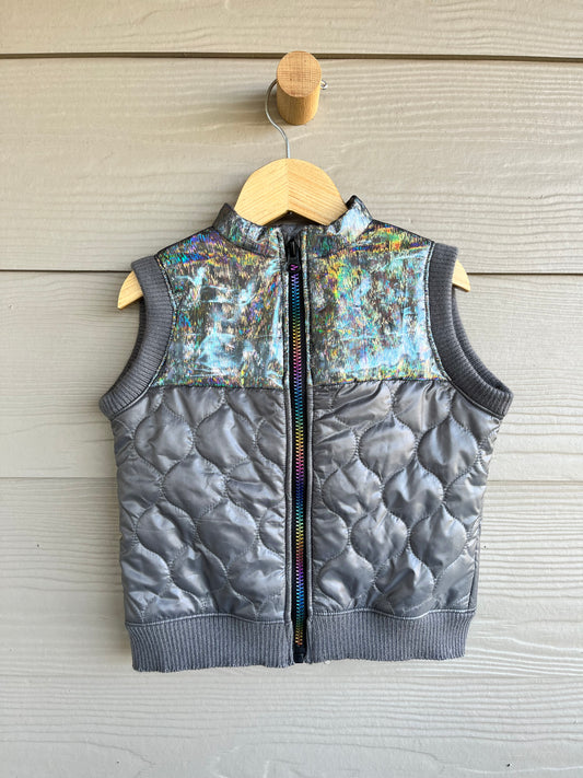 Girls Iridescent Puffer Vest | 4T