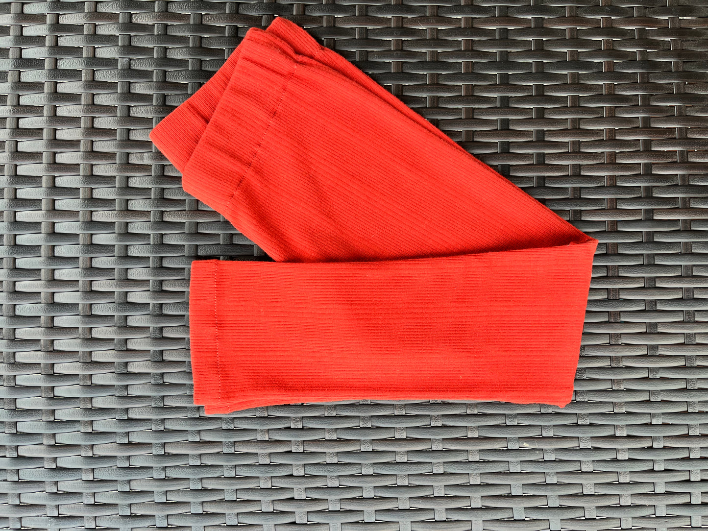 Girls Stretchy Rib Leggings | Burnt Orange | 5