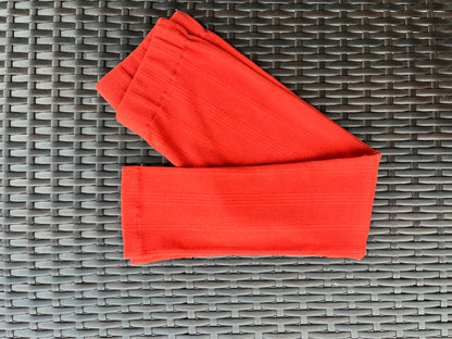 Girls Stretchy Rib Leggings | Burnt Orange | 5