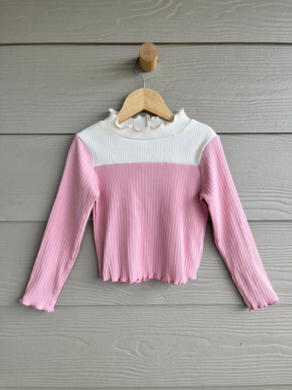 Girls Collared Rib Top | 4T