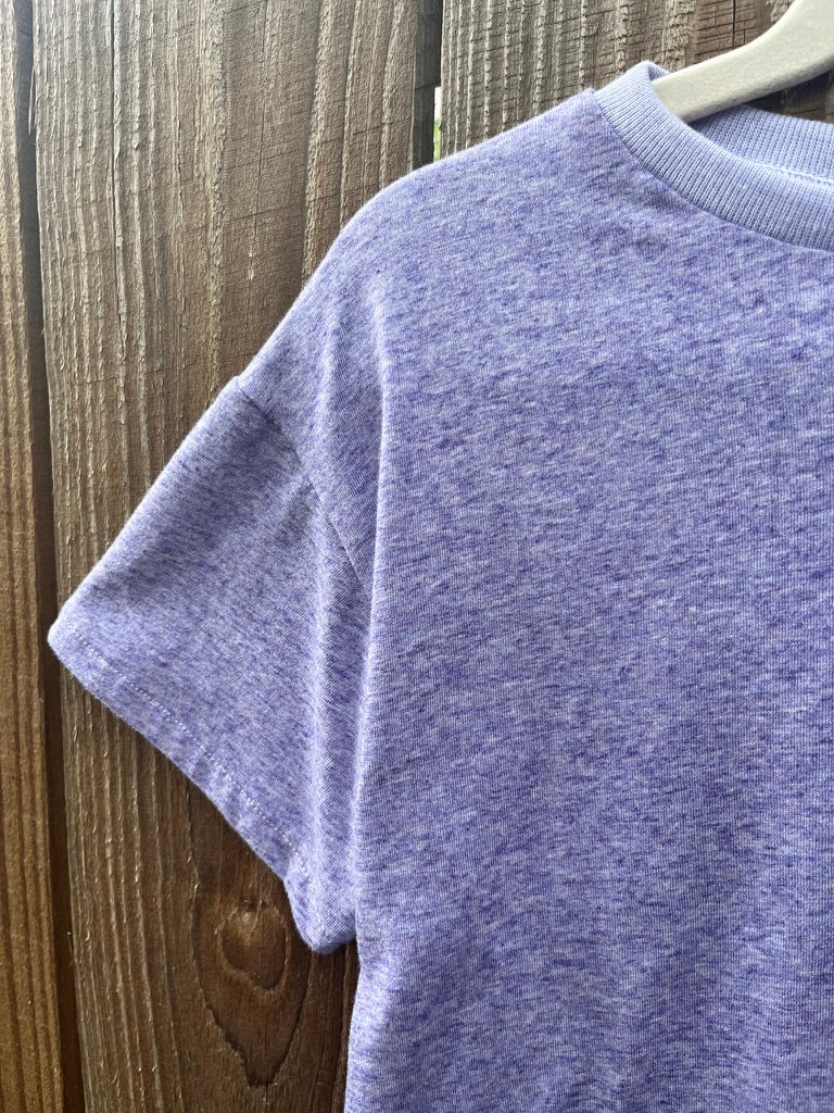 Girls Boxy Tee | Lilac Heather 8/9