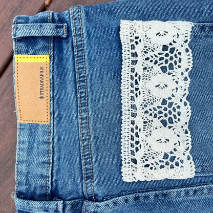 Upcycled Denim Skirt | M/8