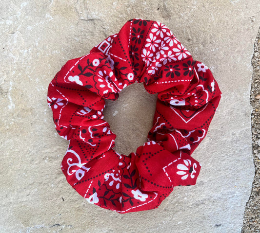 Bandana Print Scrunchie