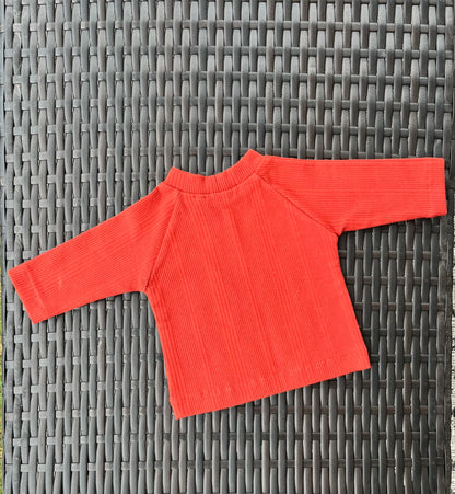 Baby Rib Tee | Burnt Orange