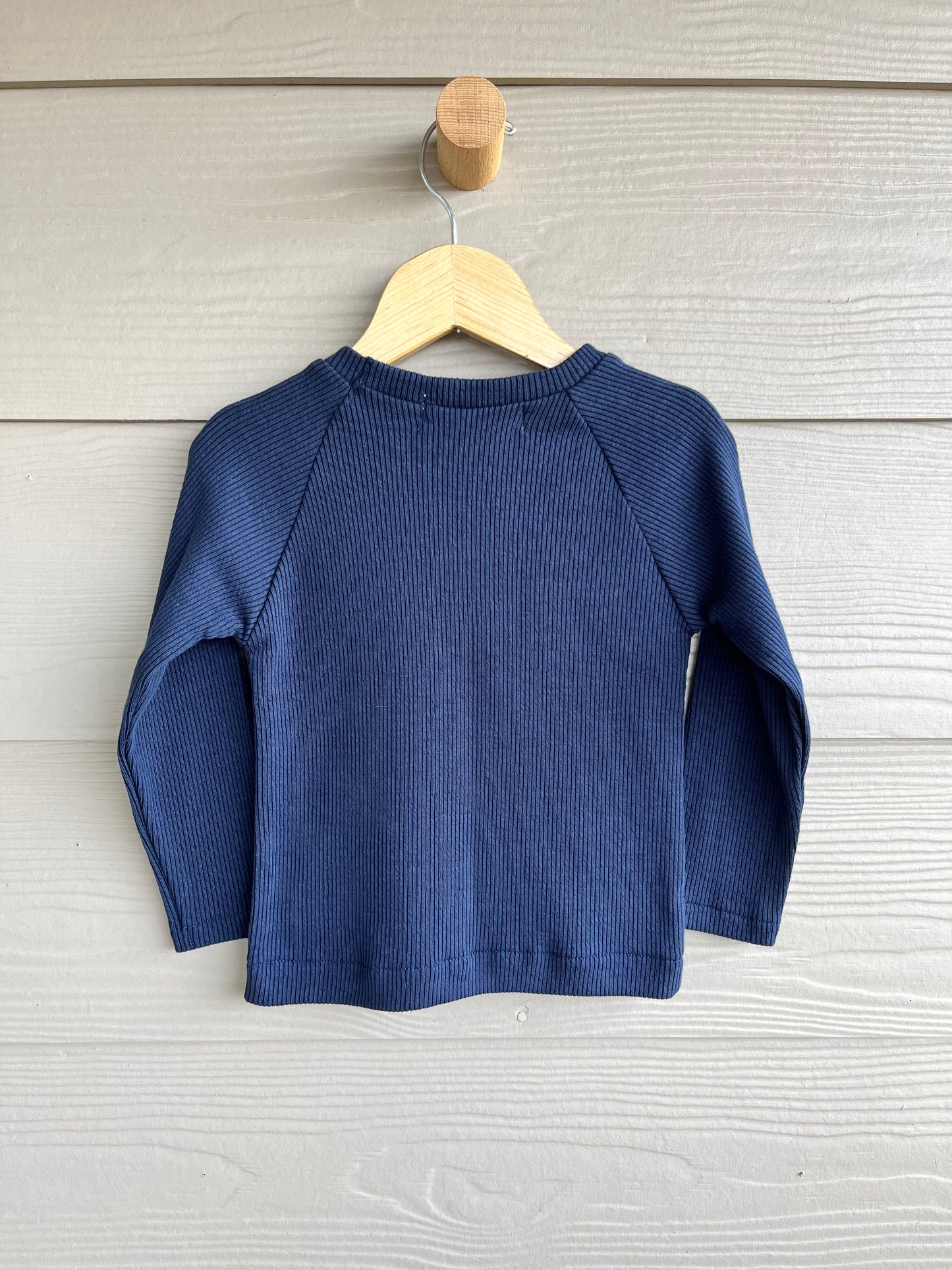 Brushed Gender-Neutral Toddler Tee | Navy