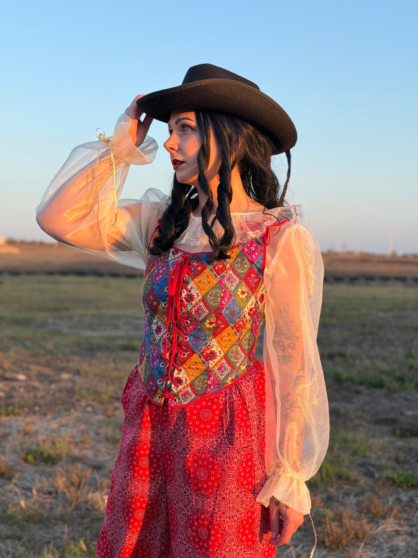 Court Jester Cowgirl Corset | Made to Measure