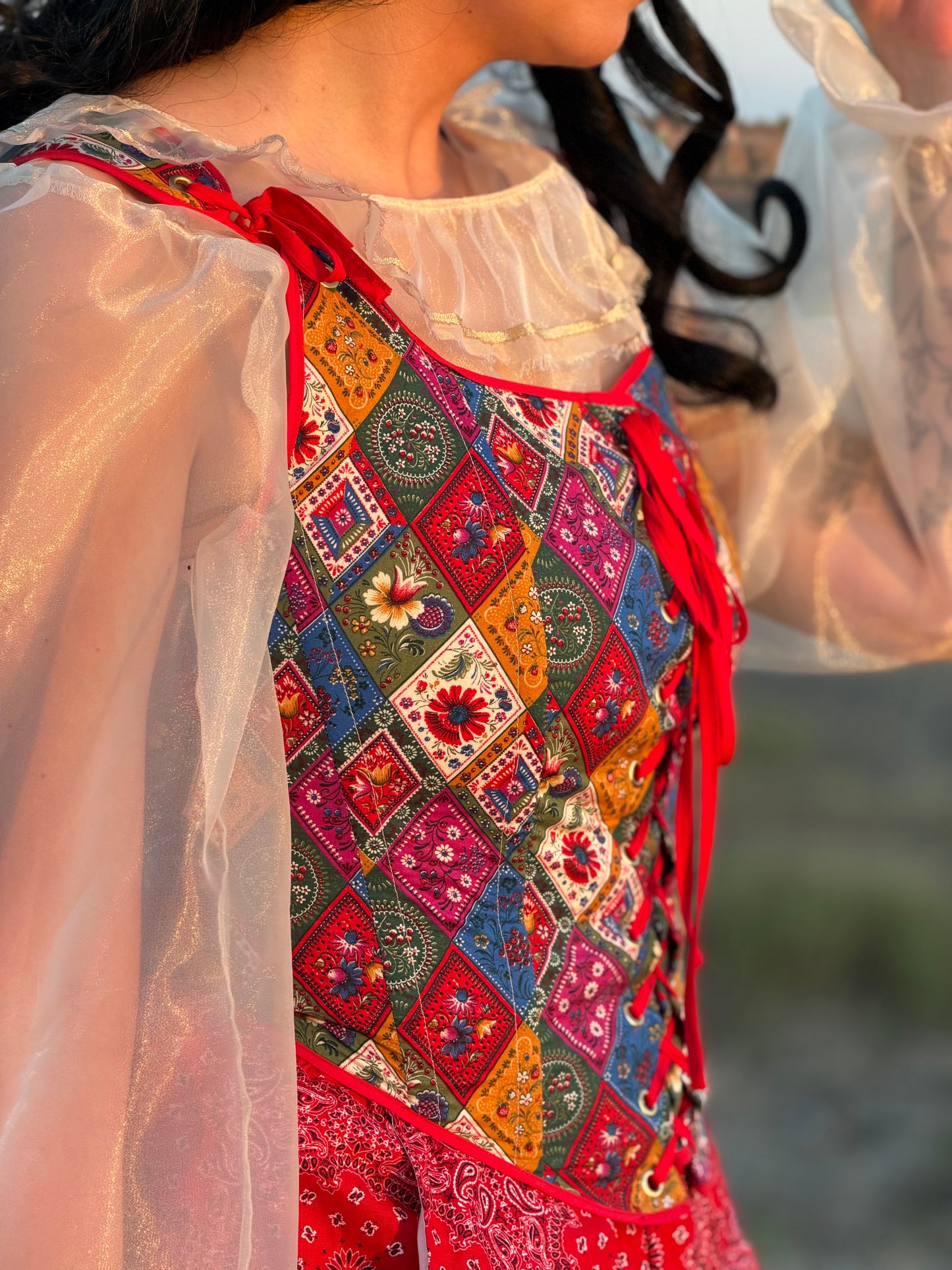 Court Jester Cowgirl Corset | Made to Measure