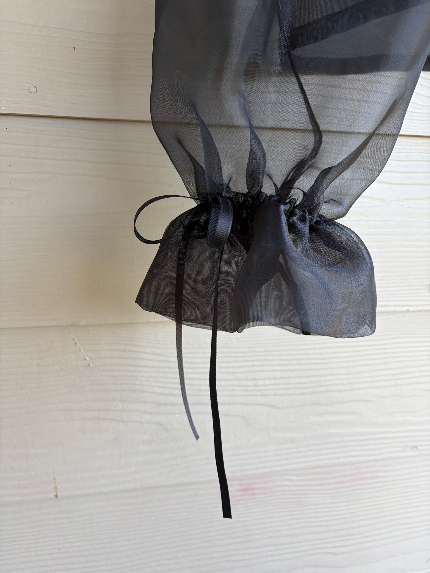 Organza Balloon Sleeve Blouse | Made To Order