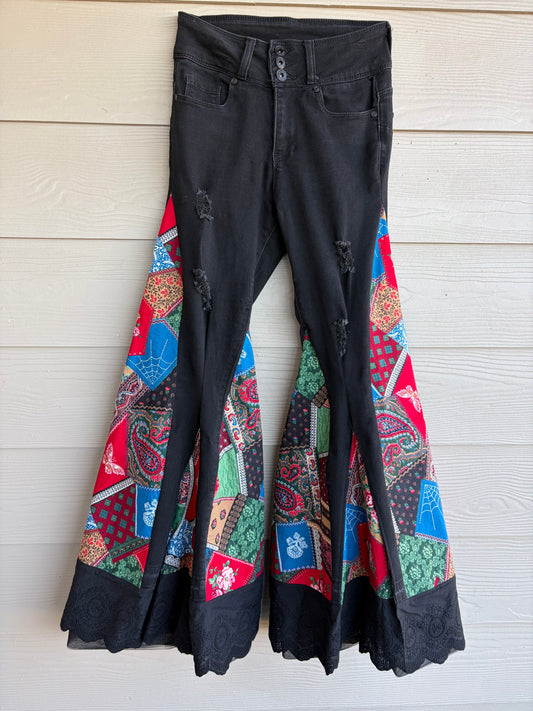 Jewel Stretch Bell Bottoms | S