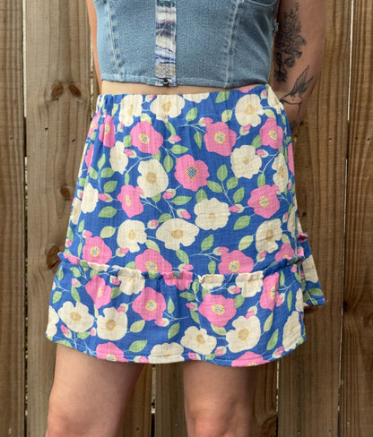 Playful Poppies Skirt | M