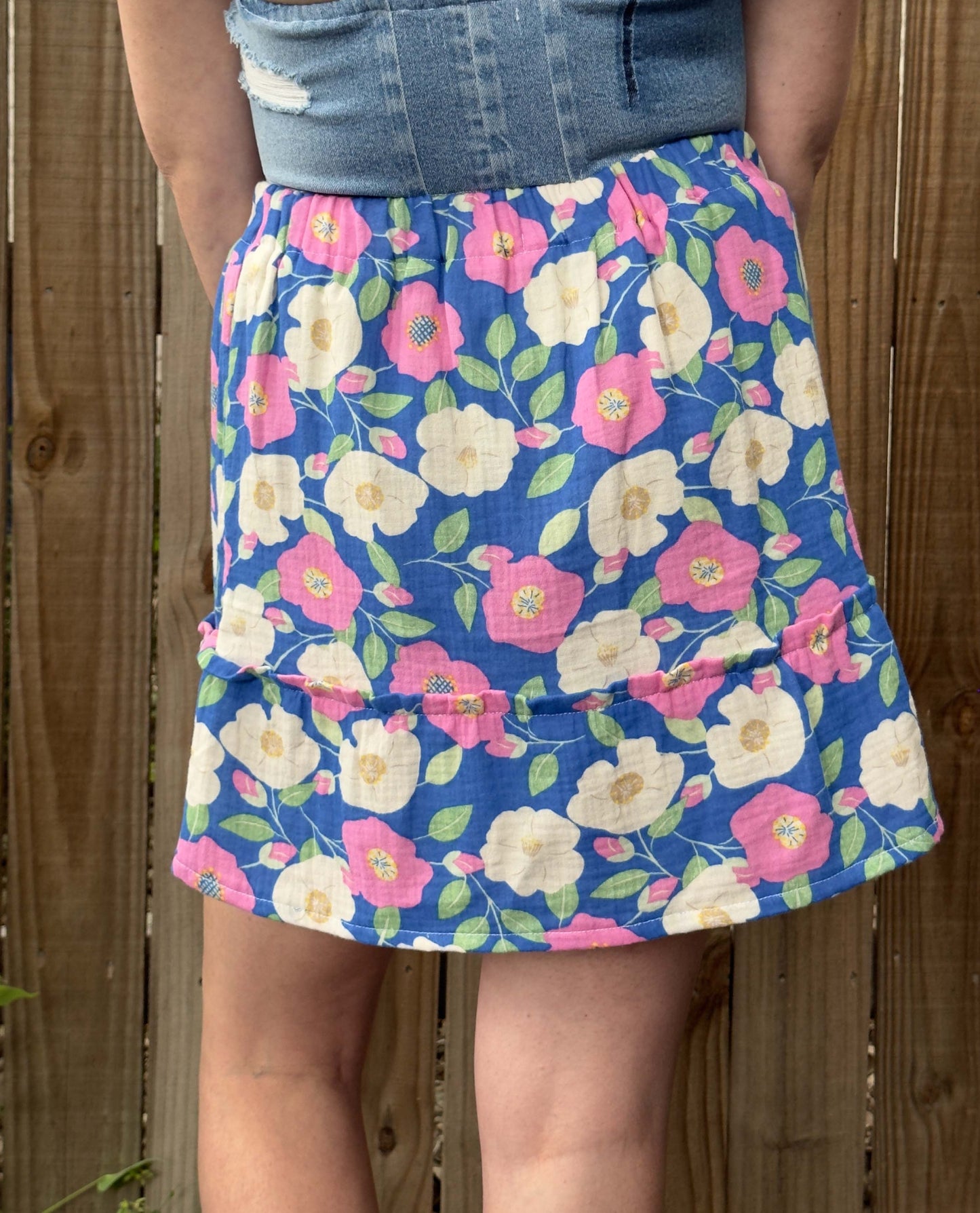 Playful Poppies Skirt | M