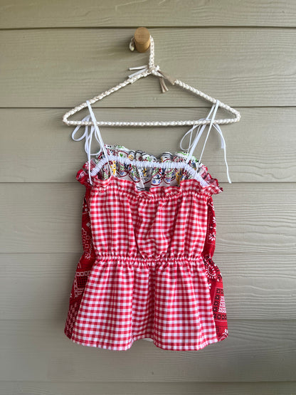 Red/White Bandana Tank | L/XL