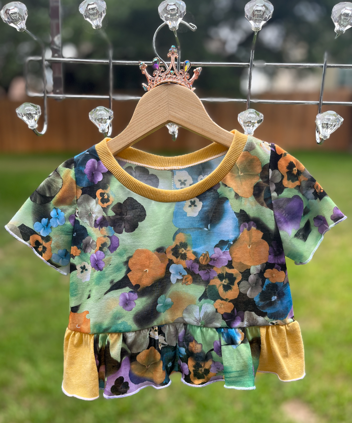 Girls Peplum Tee & Skirt Set | 4T